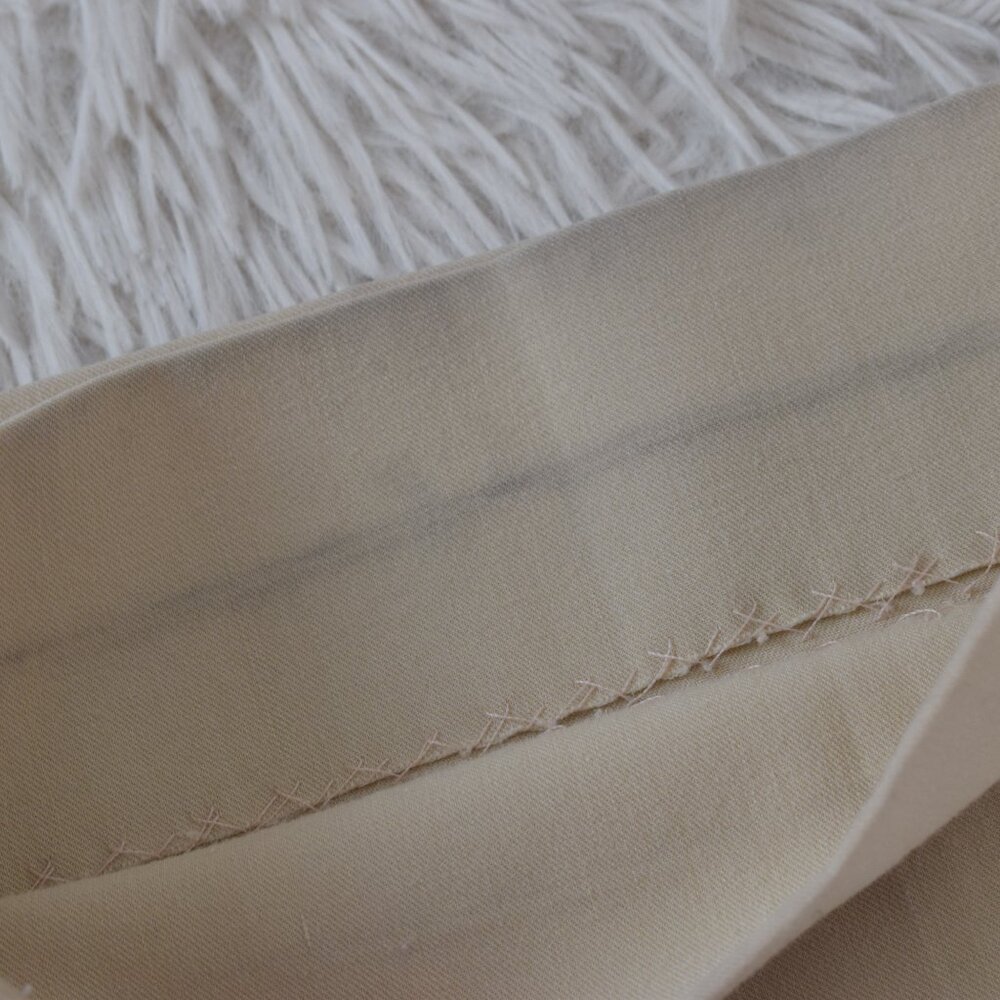 Worrn Vintage 80s‎ Beige Flat Front Stretch Pants | 31 waist - Picture 8 of 10